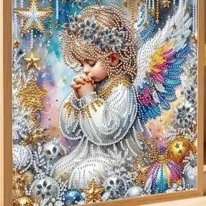 Colorful Angel Beaded Artwork